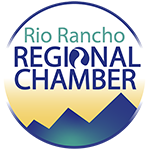 Rio Rancho Regional Chamber logo displayed by Serenity Electrical Services, marking its active regional chamber membership.